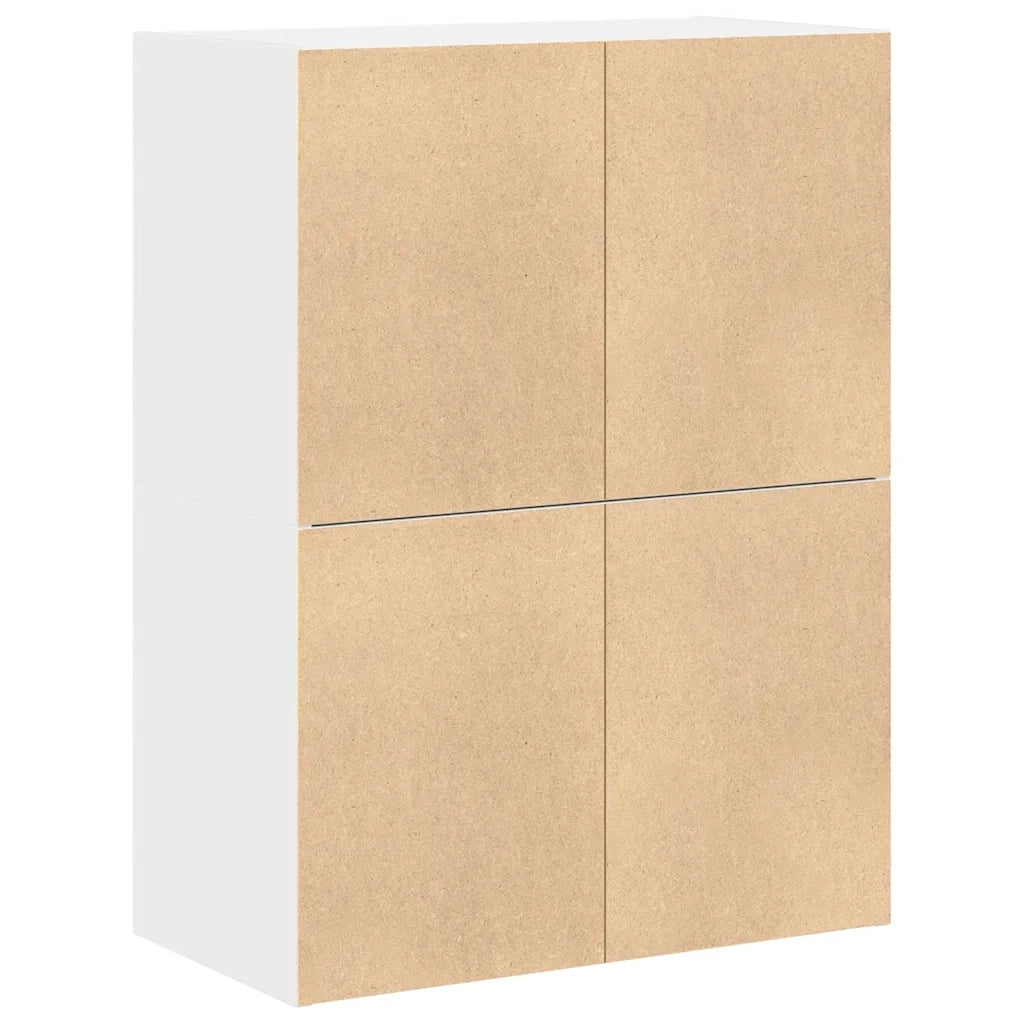 Armadi con 2 Cassetti 2 pz Bianchi 60x31x40cm Legno Multistrato CFW9302842