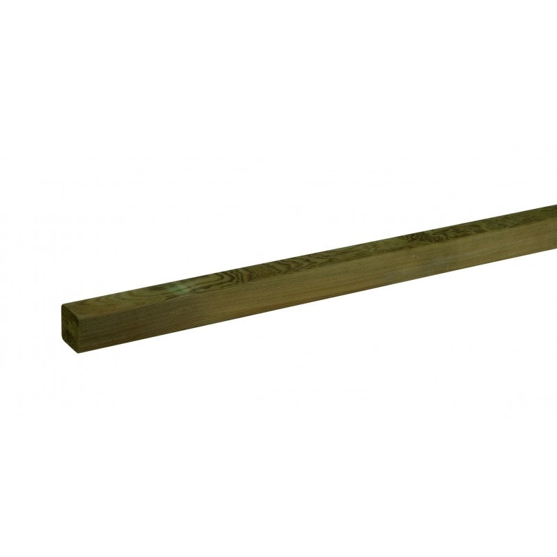 Confezione 6 pz profilo pino impregnato 4,5x4,5x200 cm - Legno di conifera per esterni