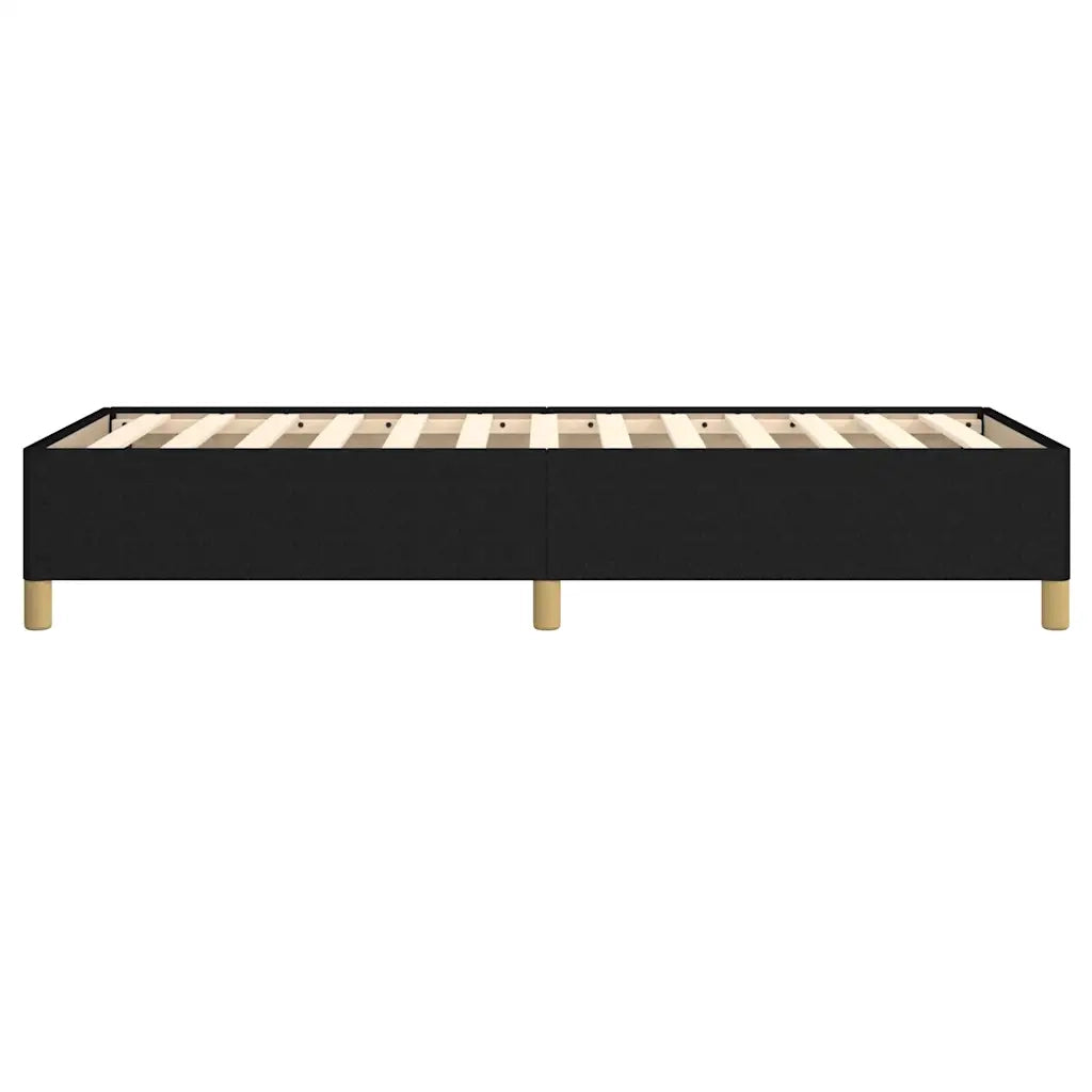 Letto singolo | Letto per adulti | Giroletto senza Materasso Nero 90x190 cm in Tessuto