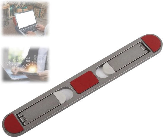 Stand per Laptop Opvougbile con Raffreddamento, Pianale di Supporto con Bassa Pressione, Design in Alluminio
