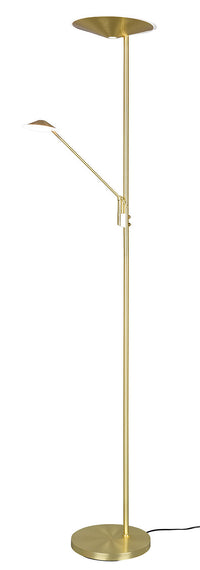 Piantana da Interno a LED in Metallo Ottone Opaco