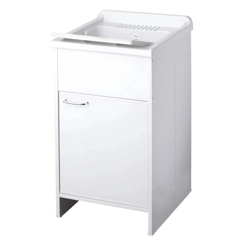 Negrari mobile lavatoio ad 1 anta in pvc garden con lavabo kit scarico incluso *** misure 50x50 cm, confezione 1