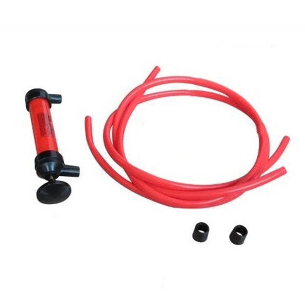 Trade Shop - Pompa A Sifone Aspira Liquidi Con Tubi Flessibili Travaso Benzina Gasolio Olio -