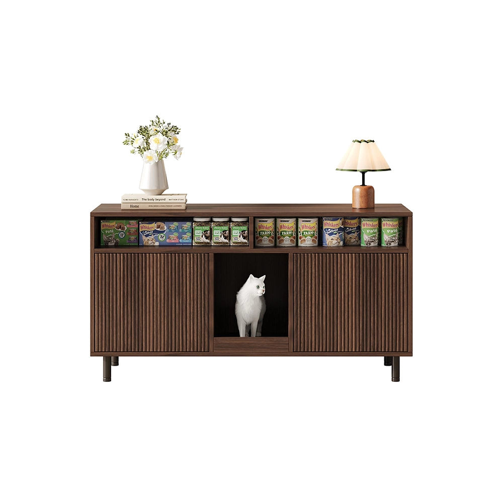 Armadio lettiera con tappeto - Xylo - 120x50x66cm noyer