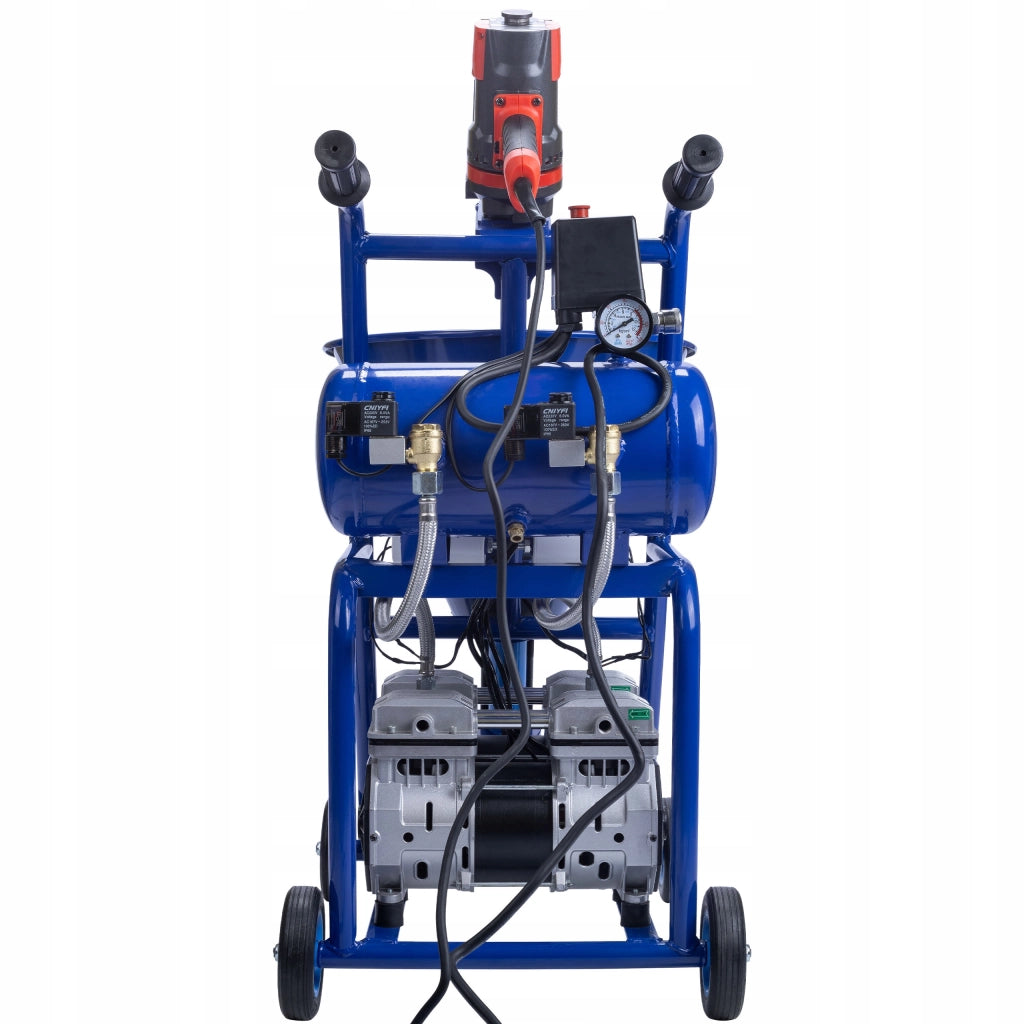 Agitatore per Intonaco Rosfix Blue Dragon BD57 – 5700W, 25L/Min, 22MPA | Set con Filtro Aria, 3 Ugelli, Tubo 10m