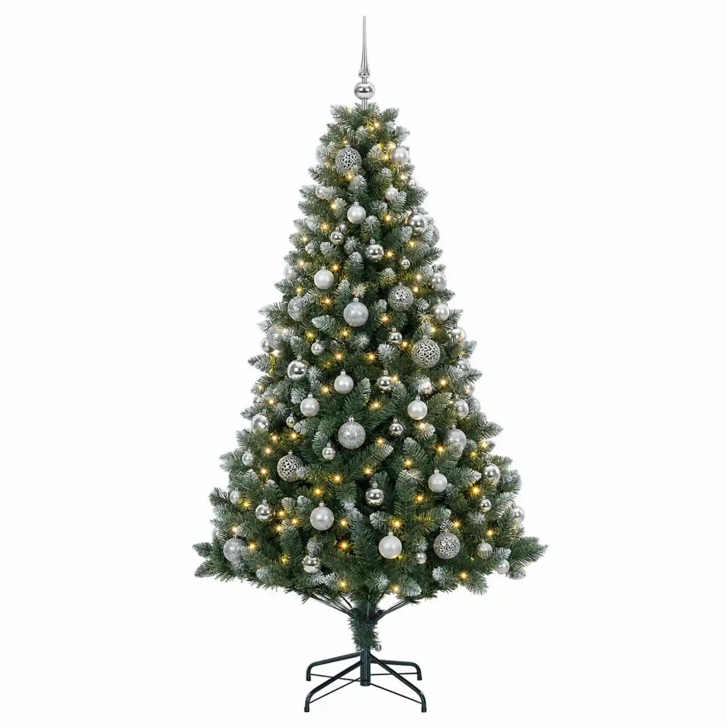 Albero di Natale Artificiale con Palline 240 cm 300 LED 3461354