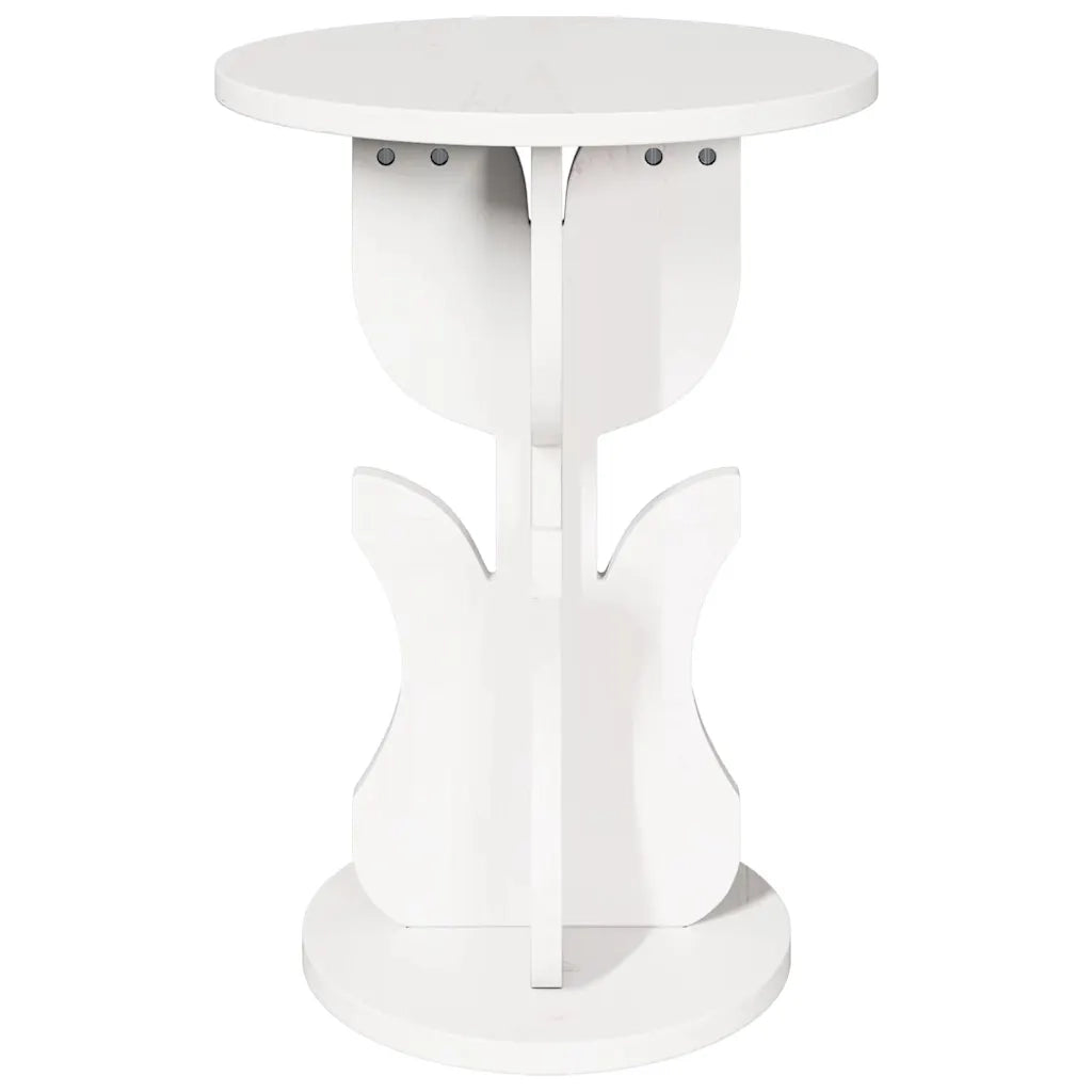 vidaXL Tavolo laterale Bianco 39.5 x 39.5 x 53.5 cm