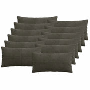 Federa 12 pcs ALMELO Antracite 40 x 80 cm corduroy 914625