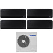 Condizionatore Quadri Split Samsung WindFree Black 9+9+12+12 con AJ080TXJ4KG R-32 Wi-Fi Integrato