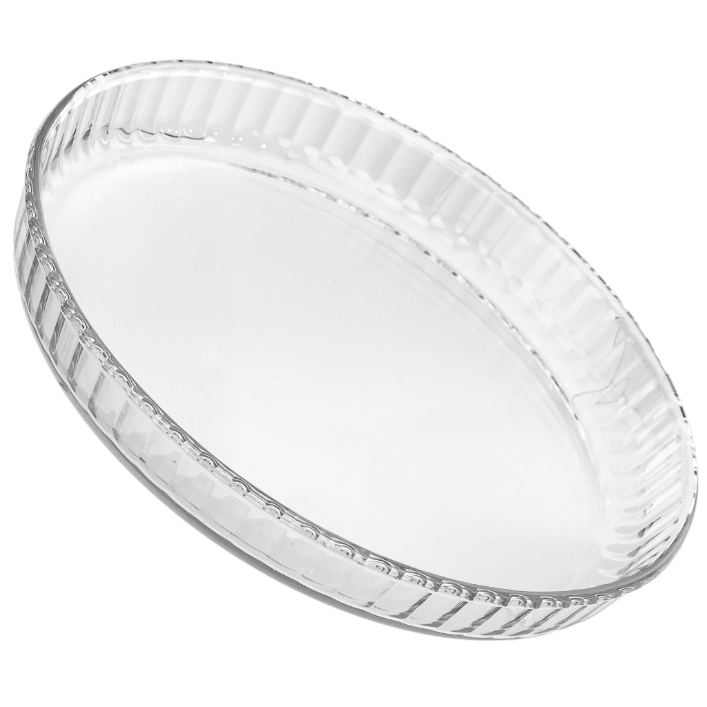 KADAX Teglia resistente al calore per cuocere crostate in vetro, rotonda, 26 cm