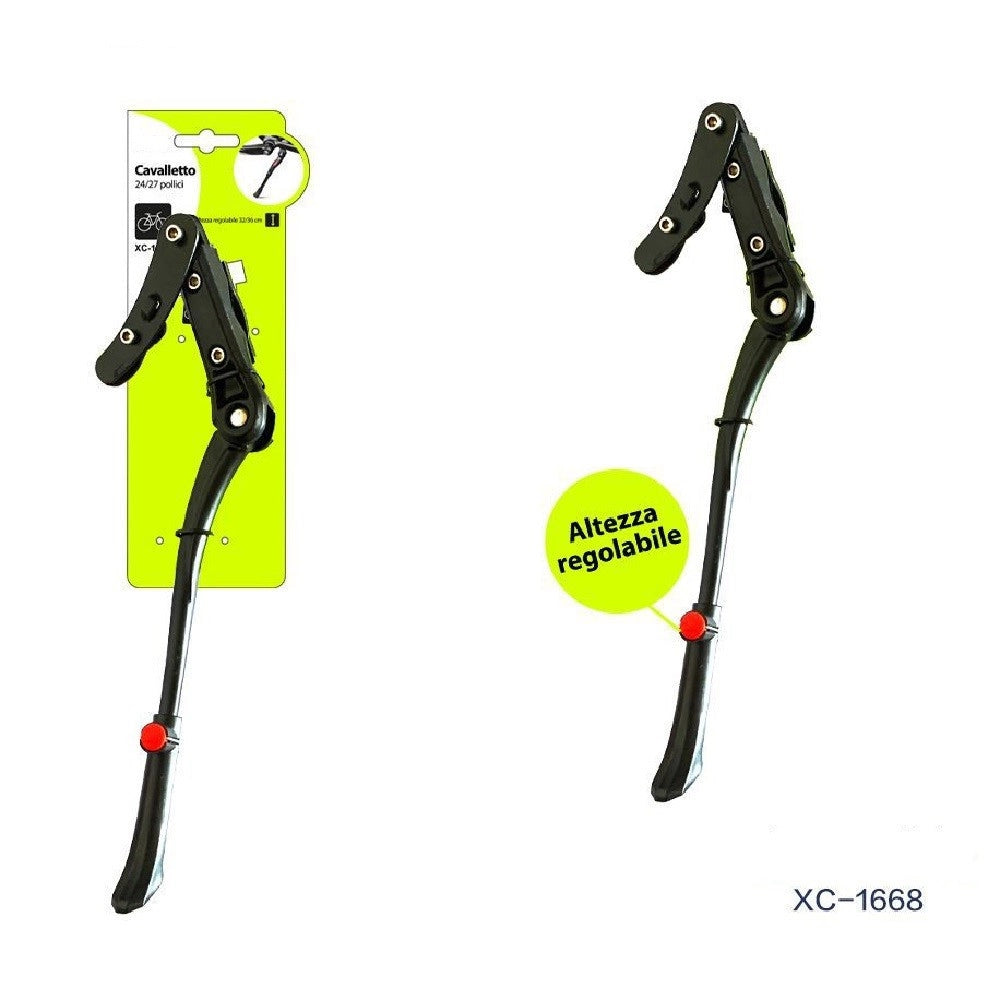 Trade Shop - Cavalletto 24/27 Pollici Altezza Regolabile Per Bici Supporto Bicicletta Xc-1668 -