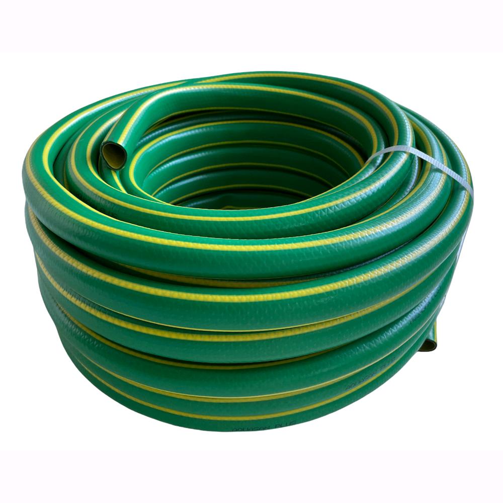 Tubo innaffio per irrigazione 4 strati antialga Verde Flessibile 1/2" da 50 mt