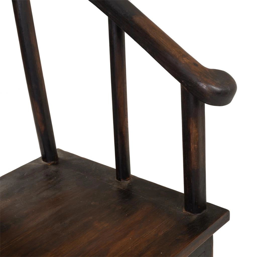 Poltrona in legno marrone di origine tailandese 58x50x103h