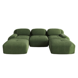 Divano 3 posti premium - Xylo - Velluto costato, modulare, senza montaggio