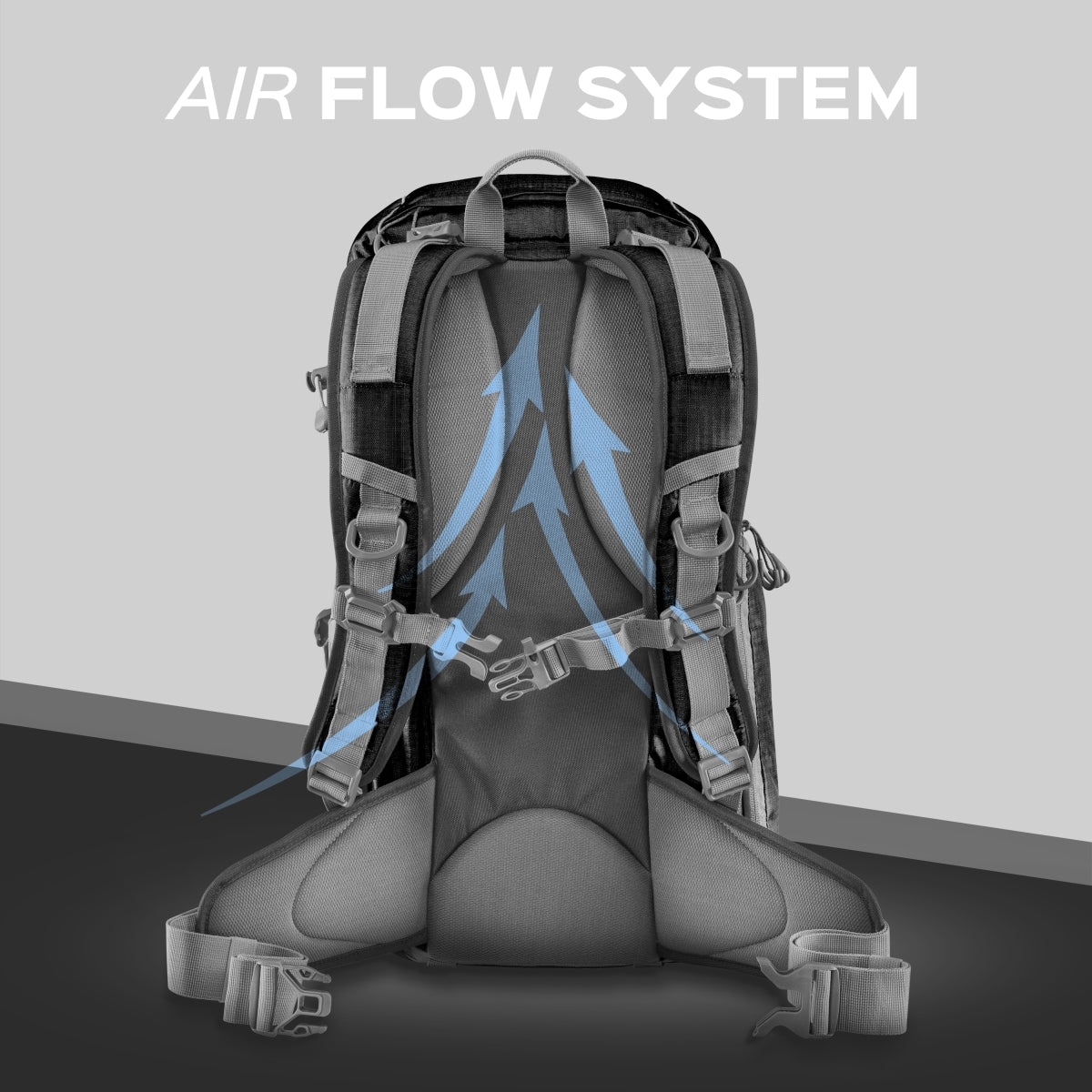 Mantona Elements Outdoor Zaino nero 2in1 per fotocamera e trekking, borsa fotografica con scomparti imbottiti per DSLR, drone, con supporto treppiede e copertura antipioggia