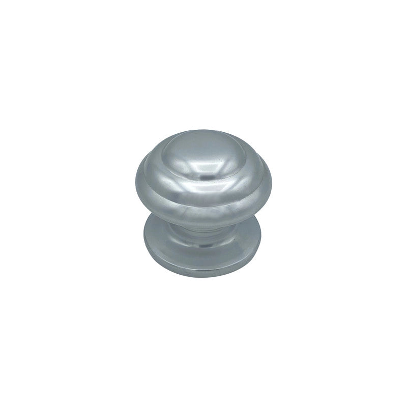 Pomolo fisso per porta SAGUATTI 178/80AB in alluminio argento lucido