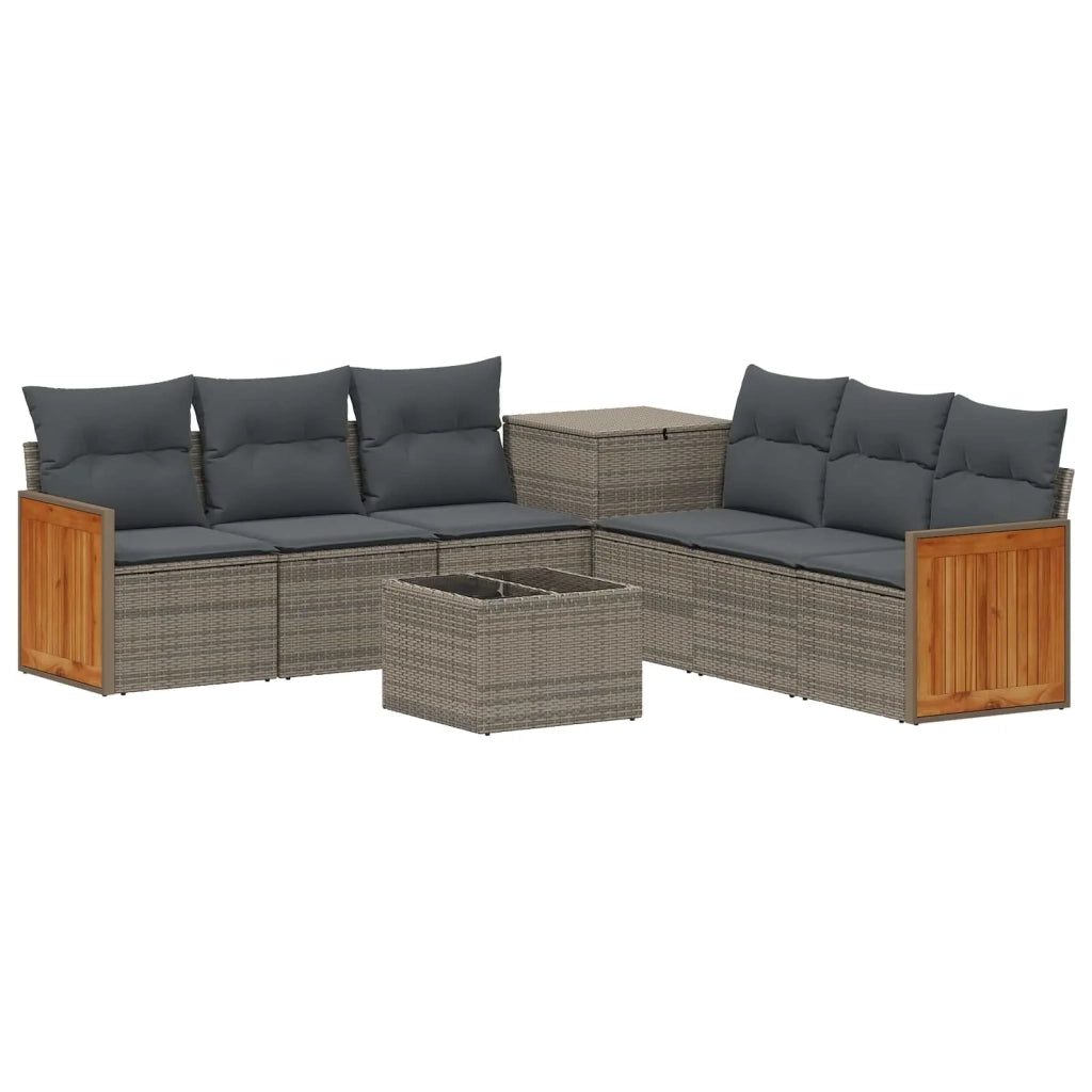 Set di divani 8 pz Grigio e Grigio Scuro 3448638