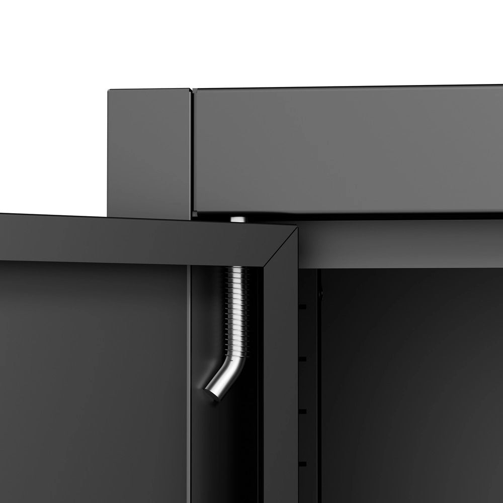 Armadio Metallico con Ante e Ripiani Regolabili ¨C MINIMAL ¨C Nero