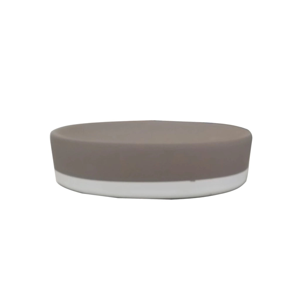 New Mizar porta sapone tortora