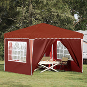Tenda per feste a pop-up 288 x 288 x 245 cm Terracotta