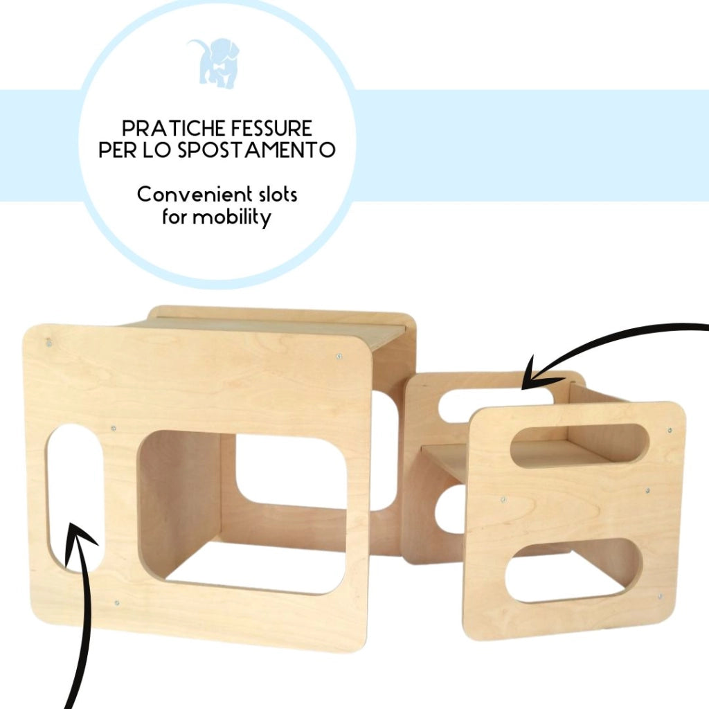 Tavolino con sedia Montessori
