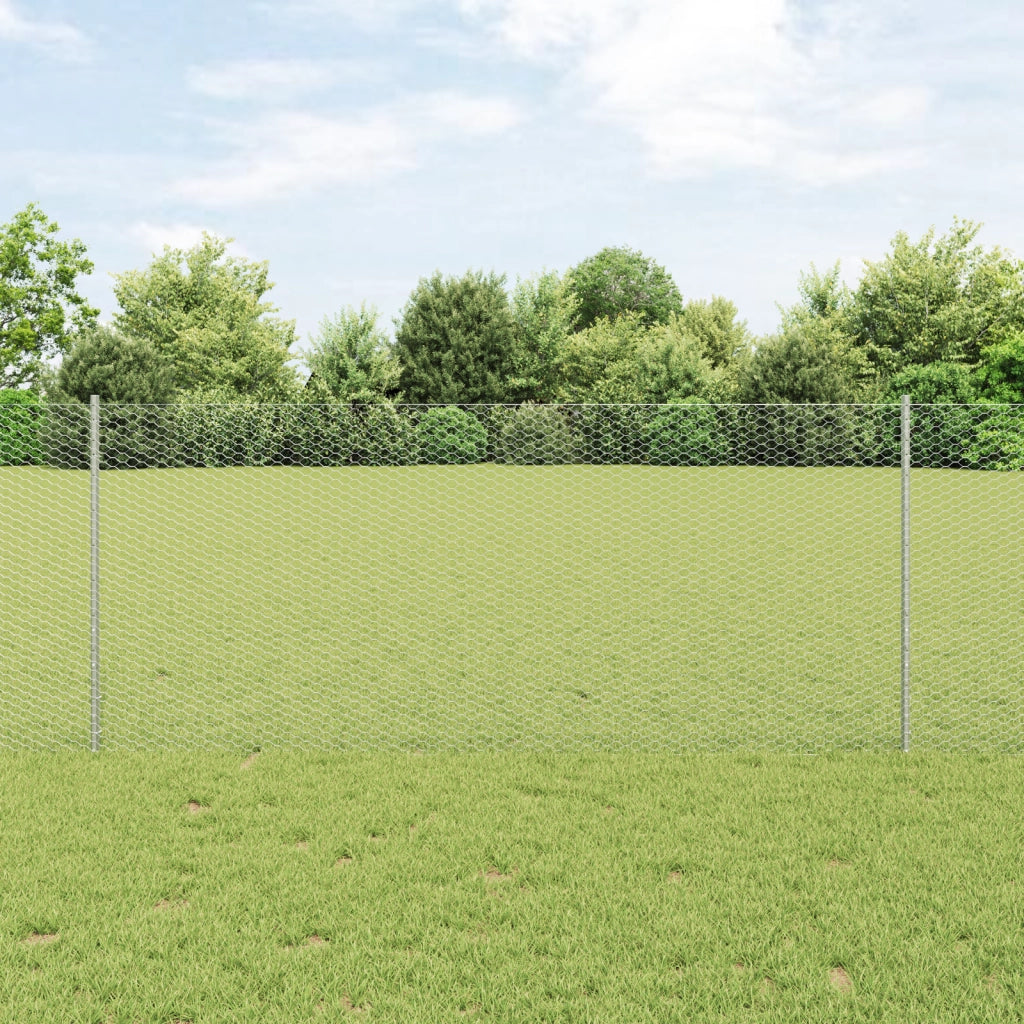 Posti per Recinzione  22 pcs U-Channel 100 cm Acciaio Zincato