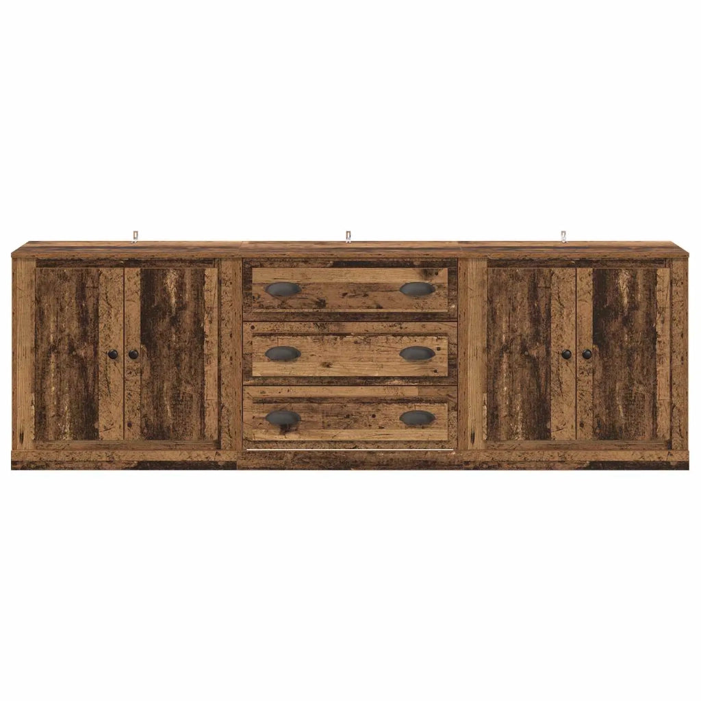 Sideboards con cassetto 3 pcs Legno antico 210 x 35,5 x 67,5 cm 3402647