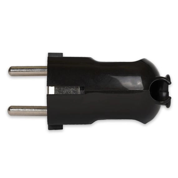 Spina Schuko 2 Poli + Terra 16A Nera 16A 80071 Fanton 5 Pezzi