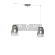 SOSPENSIONE CROMO SPOSTABILE 2 LUCI CROMO 1164CR-S2 S-CR