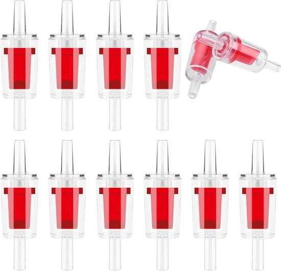 Terzaghi plus - Valvola di ritorno per acquario 10 pezzi, accessori per pompa di aria per serbatoio per pesci - Valvola di controllo - Fitting per tubo di aria 3/16 pollici.