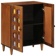 Credenza | Madia | Buffet da pranzo | Armadio da pranzo Noce 60 x 33 x 75 cm Legno di mango massello