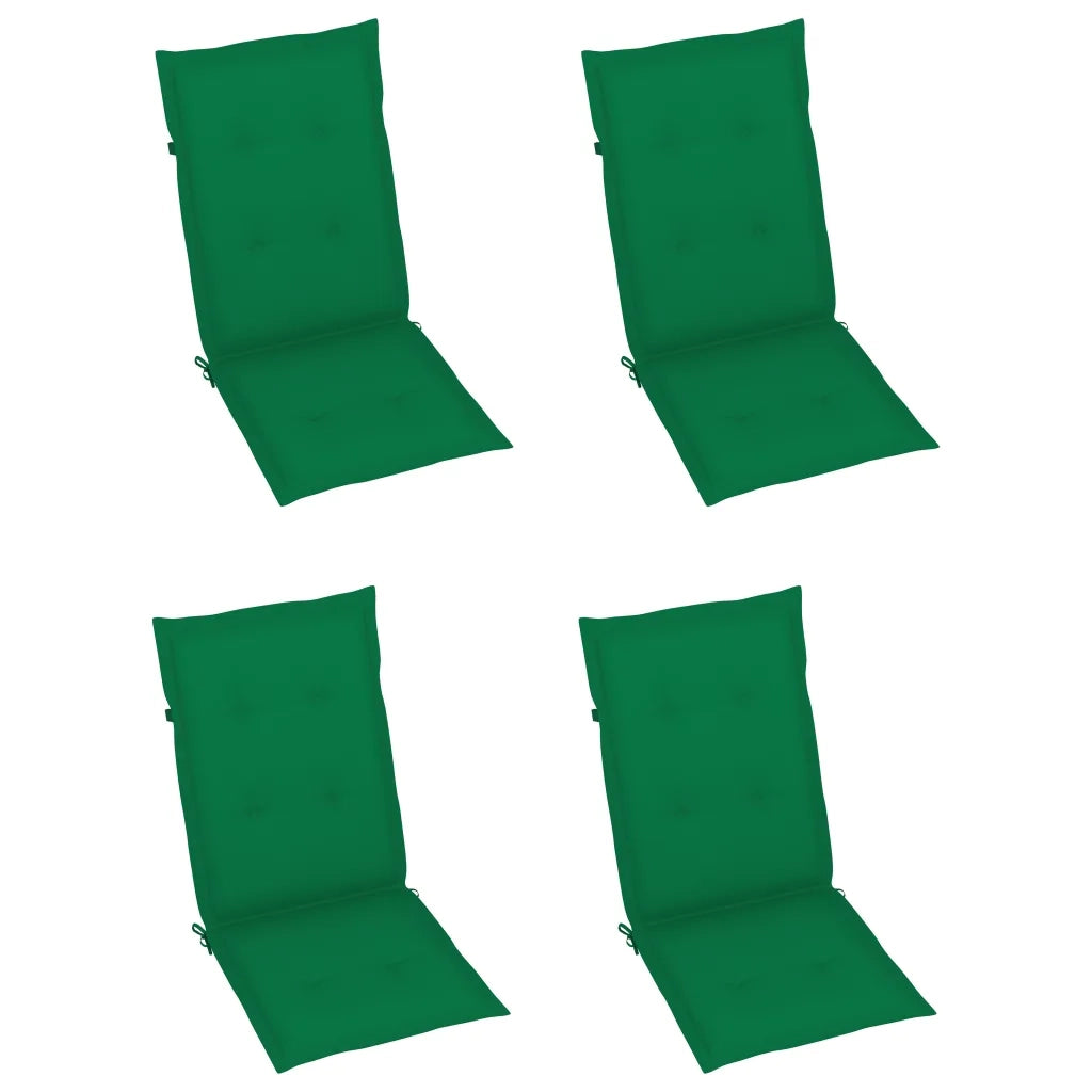 Sedie da Giardino Reclinabili 3 pz con Cuscini Massello Acacia 3064733