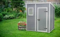 Casetta da Giardino Manor 6x6 Pent, Grigia, 183,5 X 185 X 200 h