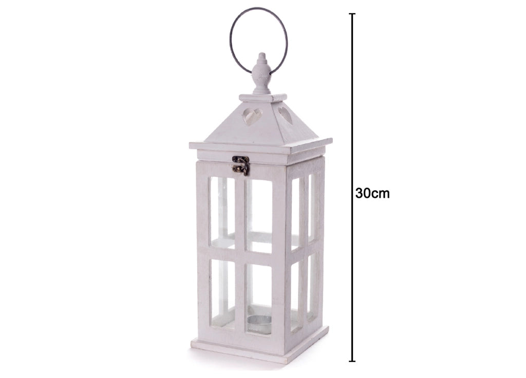 Lanterna Decorativa In Legno Per Fiori Portacandele Centrotavola Cork 30cm