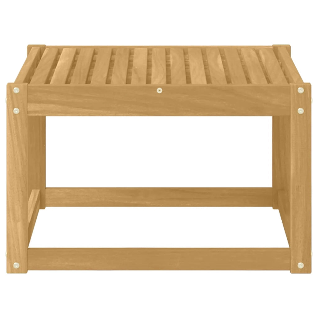 Tavolino da Giardino-Tavolo da Esterno Legno di Acacia Massello Bianco 114870