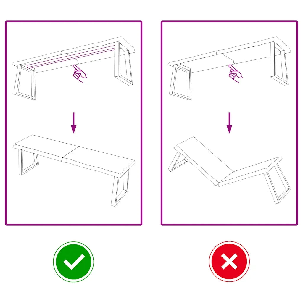Piano Bagno Marrone 140x30x(2-4) cm Legno Massello Trattato 3156145