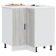 Base ad Angolo Cucina Porto Grigio Sonoma in Legno Multistrato 853993