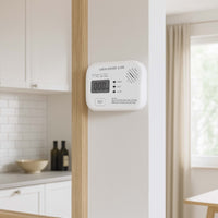 Set 120x Rilevatore monossido di carbonio con display 120 x 74 x 31 mm, allarme CO con batterie sostituibili incluse