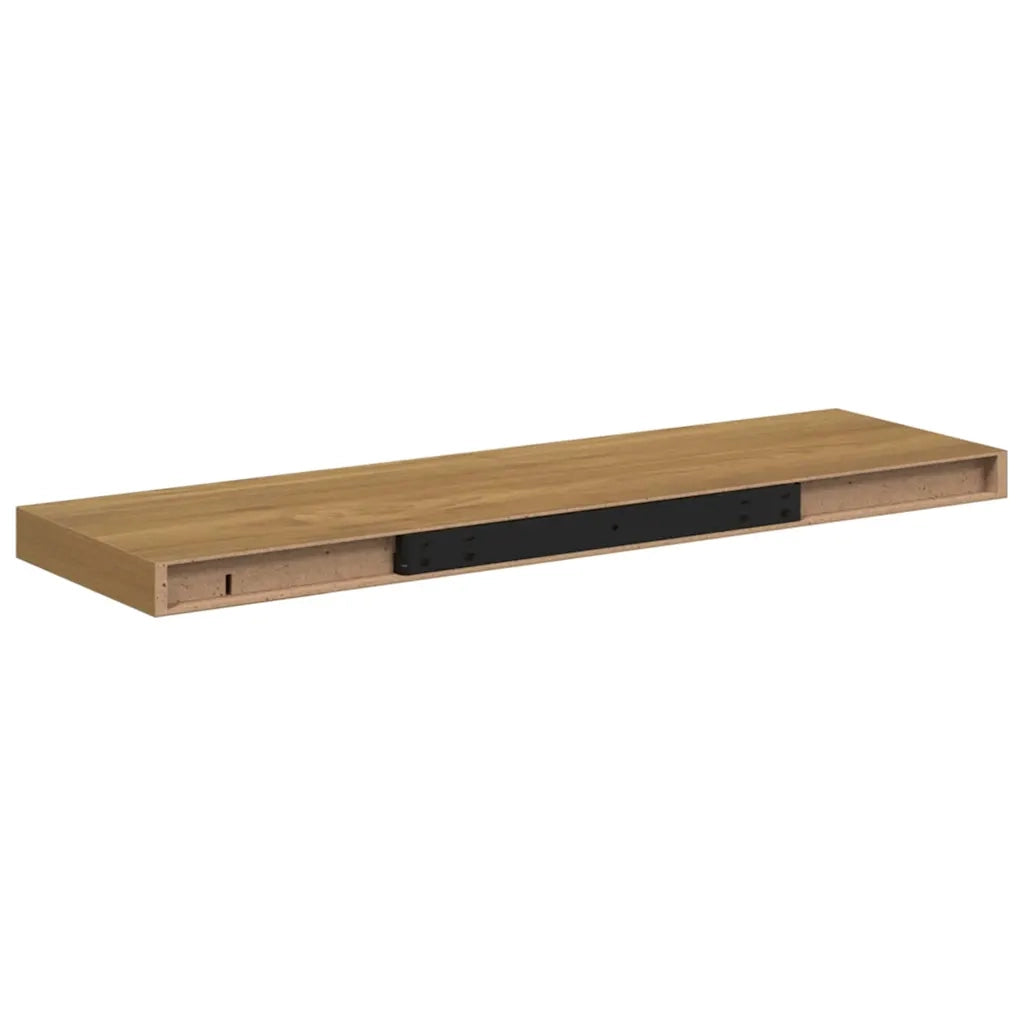 Scaffale da parete 2 pz Marrone 80 x 23,5 x 3,8 cm