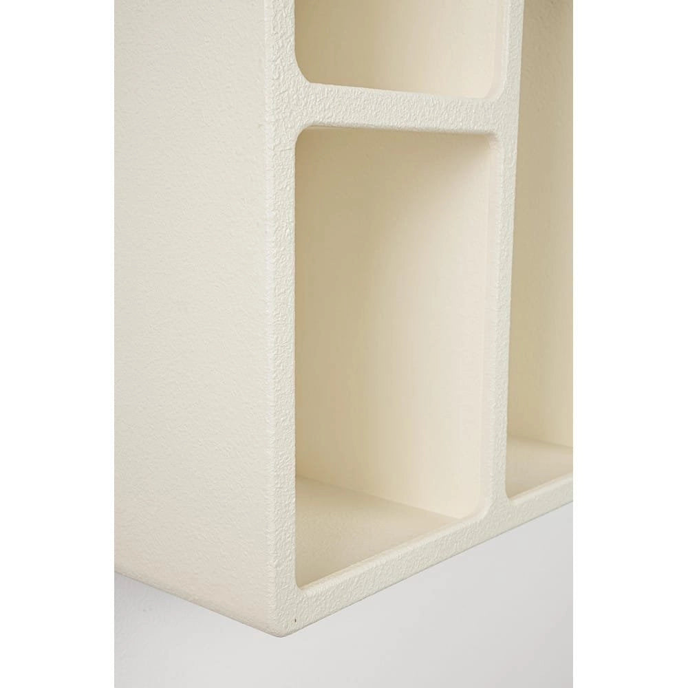 Mensola MDF Bianco Moderna da Parete 80x60 cm - SILKY