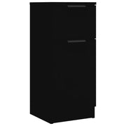 Credenza | Madia | Buffet da pranzo | Armadio da pranzo Nera 30x30x70 cm in Legno Multistrato
