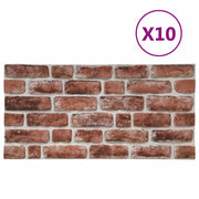 Pannelli da parete 10 pz Marrone scuro e Bianco 100 x 50 cm CFW4922418