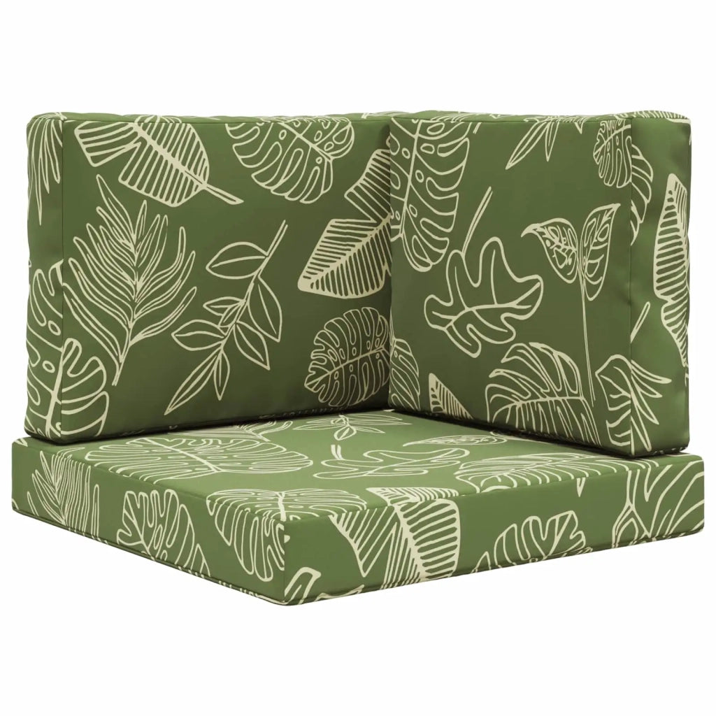 Cuscino per divano da esterno 3 pcs Design a foglia Poliestere