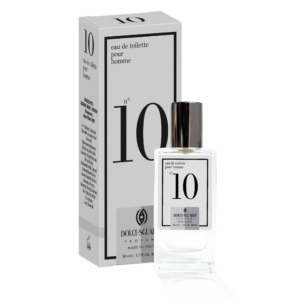 Trade Shop - Profumo Corpo Eau De Toilette Per Uomo N°10 Da 50 Ml Fragranza Fougère Agrumato 005632 -