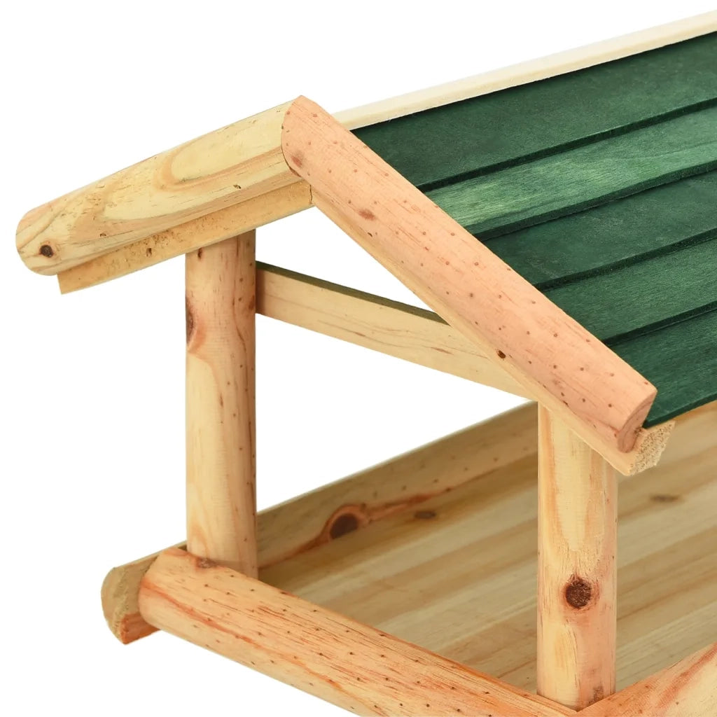 Mangiatoia Uccelli con Supporto 37x28x100 cm in Legno Abete cod mxl 54409