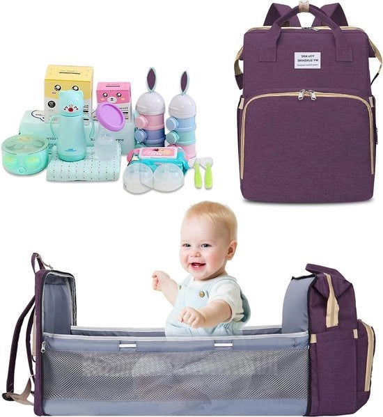 Borsa per bambini con letto - Grande borsa per bambini, borsa per adolescenti, zaino per viaggi per mamme