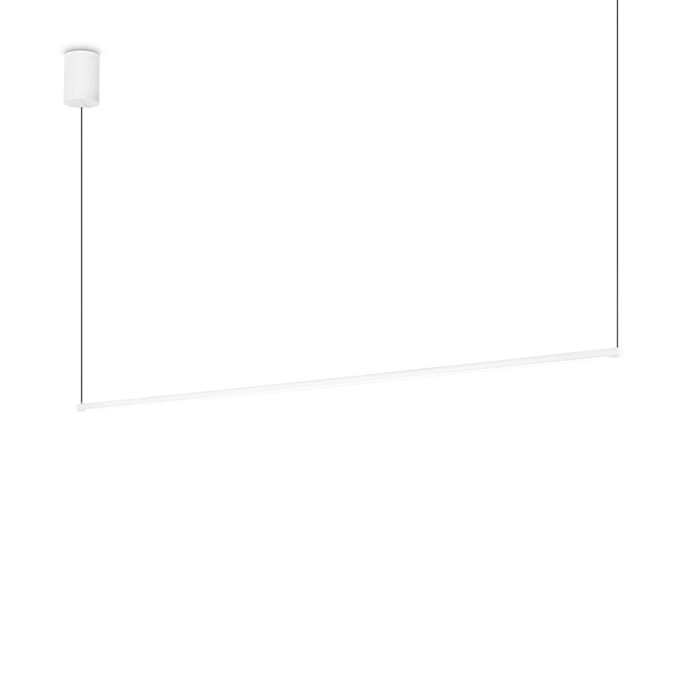 Sospensione Industrial-Minimal Essence Metallo Bianco Led 20W 3000K Luce Calda