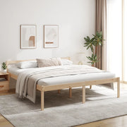 Letto per Anziani 200x200 cm in Legno Massello di Pino 810634