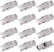 Chiusura orologeria in acciaio inossidabile - 12 pezzi - 25 mm - Rettilineo - Chiusura - Per accessori orologeria - Ganci orologeria