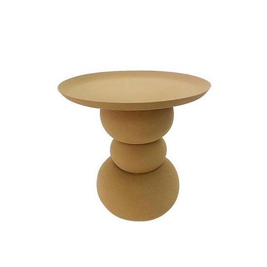 Tavolino Ø 41x42 cm Alka in Acciaio Senape